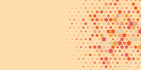 Colorful stars Abstract Illustration background beautiful banner with copy space