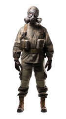 Soldier With Gas Mask