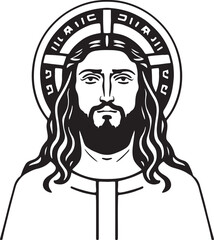 pretty and beautiful Jesus Christ vector art
