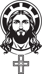 Jesus Christ vector art that is wonderful and lovely
