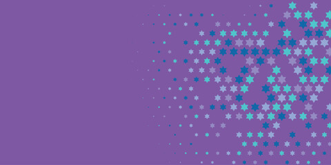 Stars wide banner Two Color Abstract Illustration background beautiful wallpaper of colorful multi sizes stars