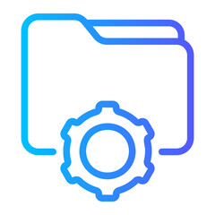 digital asset management gradient icon
