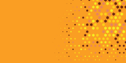 Stars wide banner Two Color Abstract Illustration background beautiful wallpaper of colorful multi sizes stars
