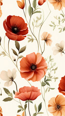 Hand drawn beautiful floral pattern background picture
