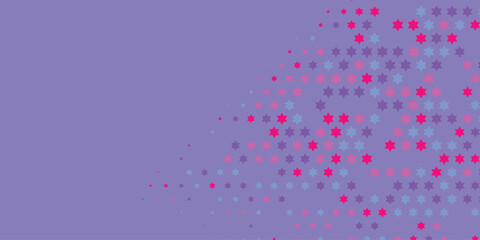 Stars wide banner Two Color Abstract Illustration background beautiful wallpaper of colorful multi sizes stars