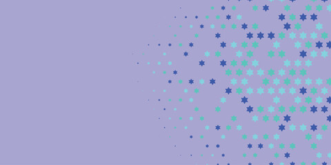 Stars wide banner Two Color Abstract Illustration background beautiful wallpaper of colorful multi sizes stars