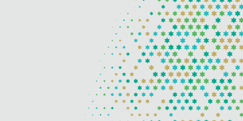 Stars wide banner Two Color Abstract Illustration background beautiful wallpaper of colorful multi sizes stars