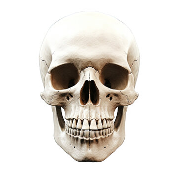 Human Skull Isolated