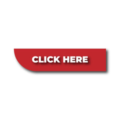 Click Here Button with pointer clicking. Web button set. Click button. Clicking the icon. Action button click here with click cursor. Vector illustration.