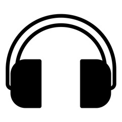 Headphone glyph icon