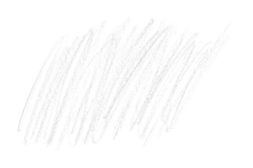white pencil strokes isolated on transparent background