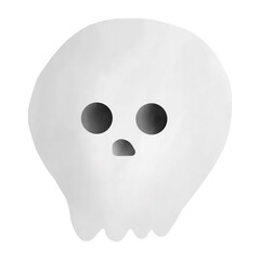 a cartoon skull