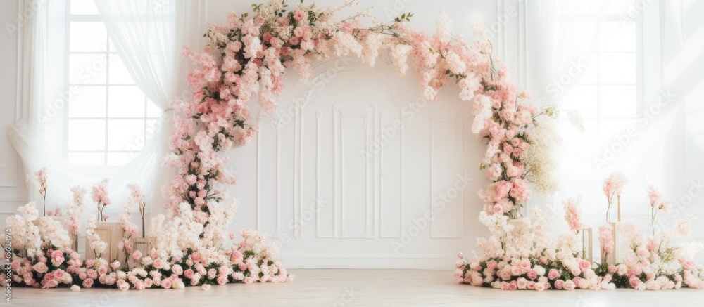 Canvas Prints Stunning floral decor in wedding venue