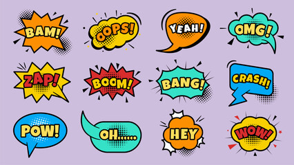 Set of Comic Speech Bubble Talk Collections. © wiki
