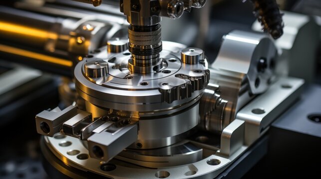 distance display near turning a cylindrical aluminum workpiece on a lathe using a tool