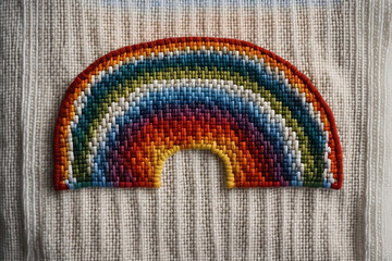 rainbow with weaving