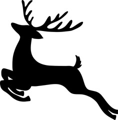 silhouette of a deer