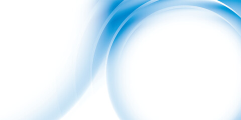 Abstract geometric white and blue color background with round shape. Vector illustration.