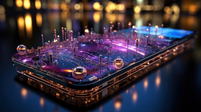 future smart phone with wireless communication network, smart city, Internet of Things