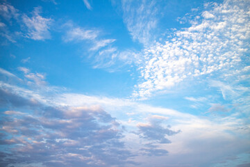 青空と白い雲
Blue sky and white clouds
