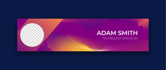 Modern technology LinkedIn cover or banner design of liquid mesh vibrant and soft pastel gradient smooth purple color background on editable illustration