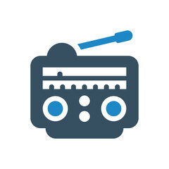 radio ad icon vector illustration