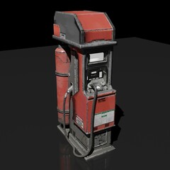 3D computer-rendered illustration of a fuel pump.