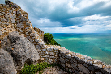 Ruins of Cefalu Castle - Sicily - Italy