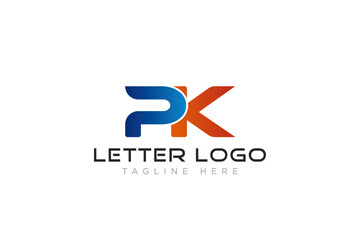 PK latter pk logo icon - obrazy, fototapety, plakaty