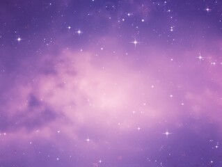 Fototapeta na wymiar Starry lilac sky background