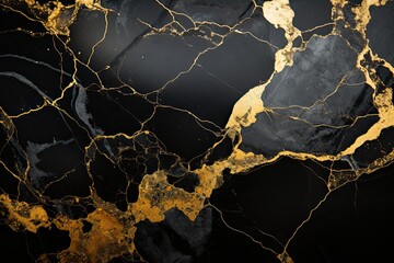 black and gold marble background