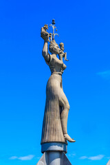The Imperia statue at the Lake Constance harbour of Konstanz, Germany