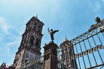 Puebla Cathedral in Puebla, Mexico