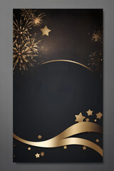 New year, Diwali Greeting card template for corporate wishes