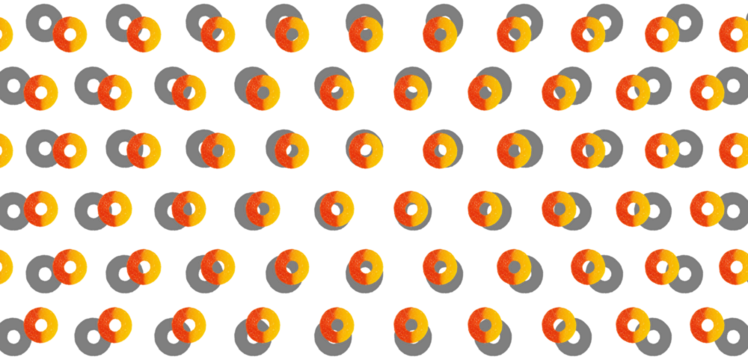 Peach Ring Gummy Background