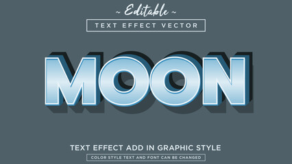 Modern unique text effect style with cool color combination