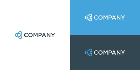 Connect company logo. Vector illustration.