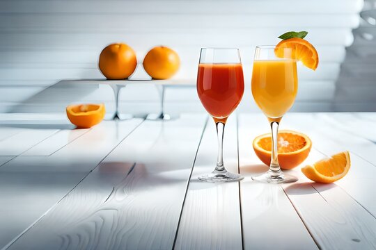 glass of orange juice  generated by AI