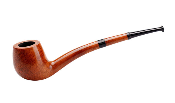 Smoking pipe isolated on transparent background
