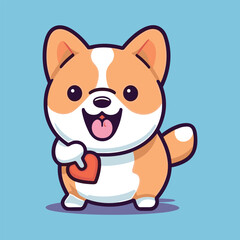 vector cute dog