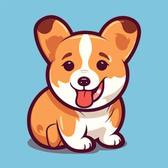 vector cute dog