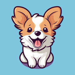 vector cute dog