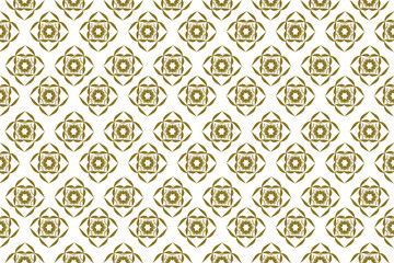 Geometric ethnic illustration patterns damask wallpaper for Presentations marketing, decks, Canvas for text-based, Digital interfaces, print design for texture,fabric ,decoration, golden vector.