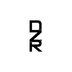 dzr typography letter monogram logo design