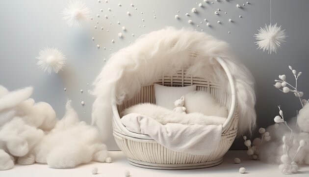 Backdrop for studio photo portrait of newborn or young child