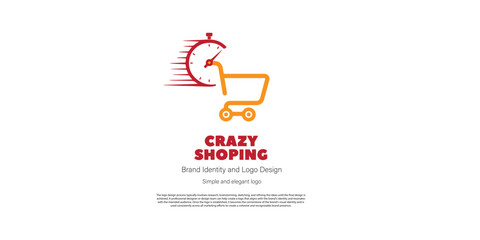 e commerce, online store, and shopping logo design for graphic designer or owner shop