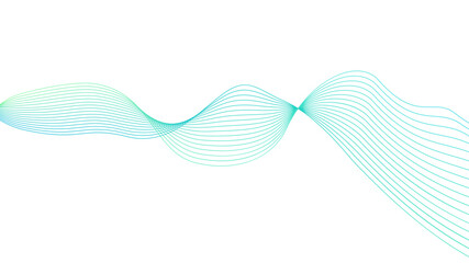 Dynamic gradient colorful flowing wave design element. Abstract wavy lines gradient vector line blend element.	