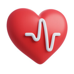 3d icon of hospital heart health care and medical concept © Kannapat