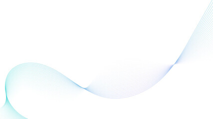 Dynamic gradient colorful flowing wave design element. Abstract wavy lines gradient vector line blend element.	