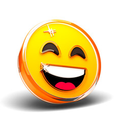 3D Genuine Laughter Emoticon (PNG) This 3D emoticon captures the essence of genuine laughter, making it perfect for expressing joy and happiness in various digital and creative projects. Ideal.